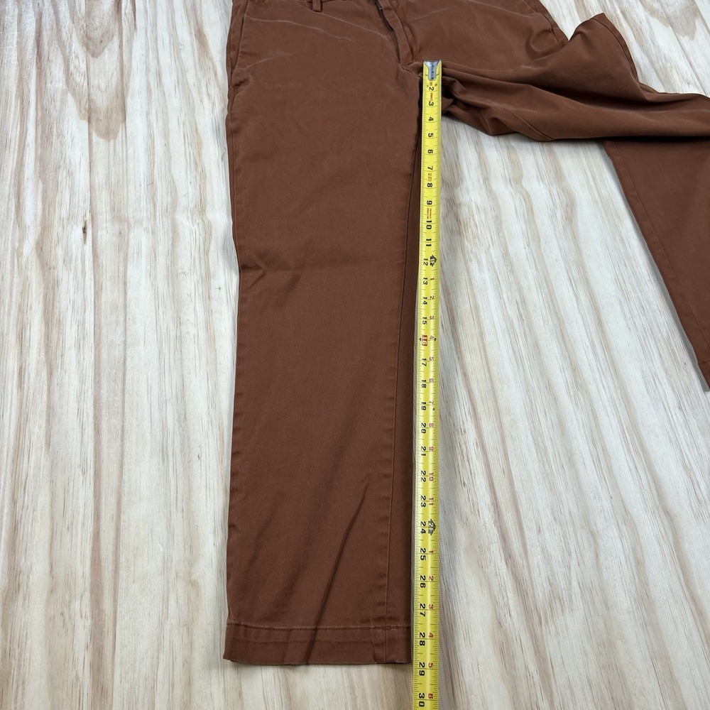 Banana Republic Men FITS 32x29 Orange Aiden Slim Fit Rapid Movement Chino Pants - Picture 6 of 10